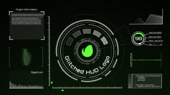 Glitched HUD Logo - VideoHive 18531174
