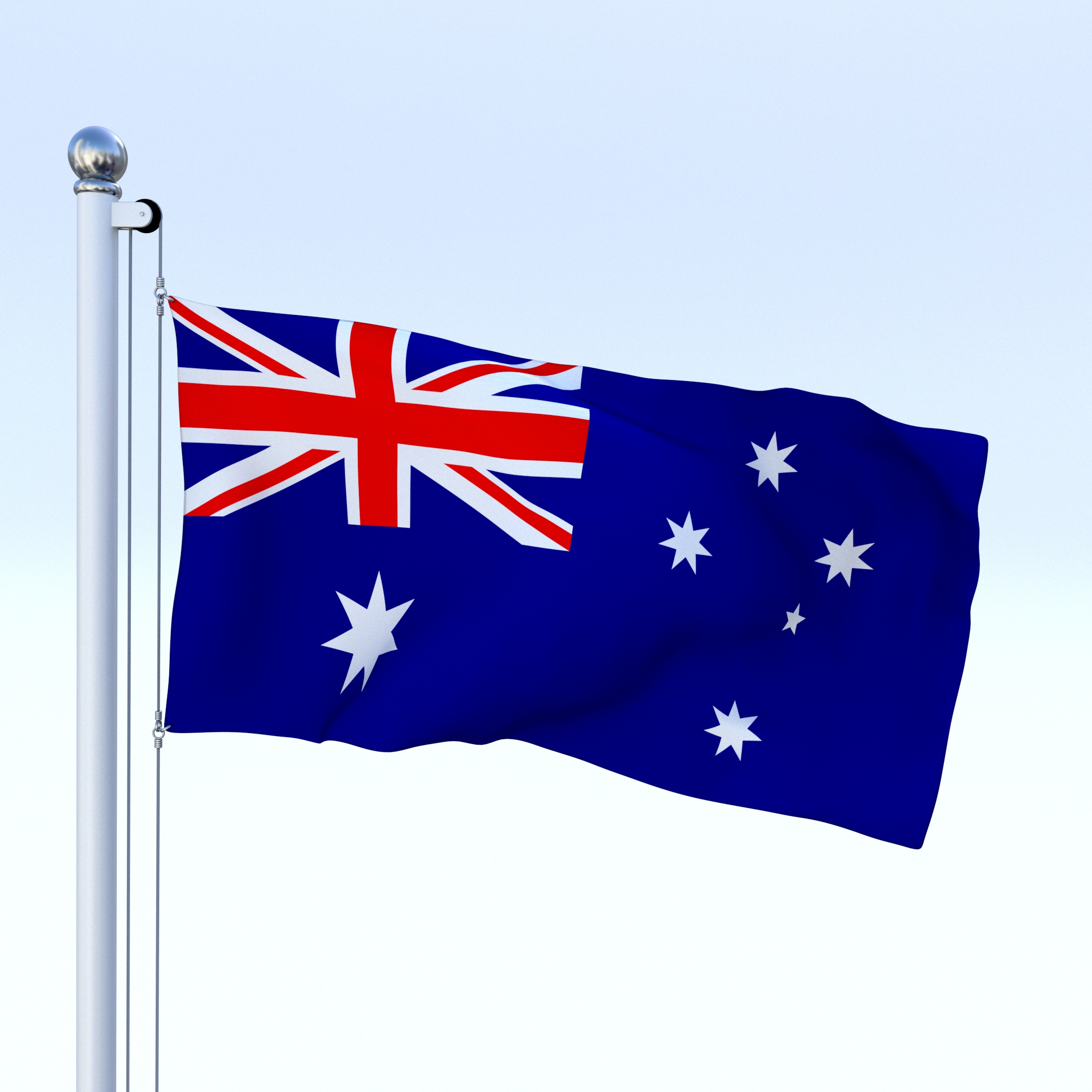 Animated Australian Flag by dragosburian | 3DOcean