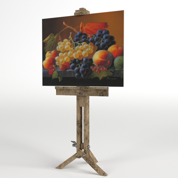 Drawing Canvas on Tripod - 3DOcean Item for Sale