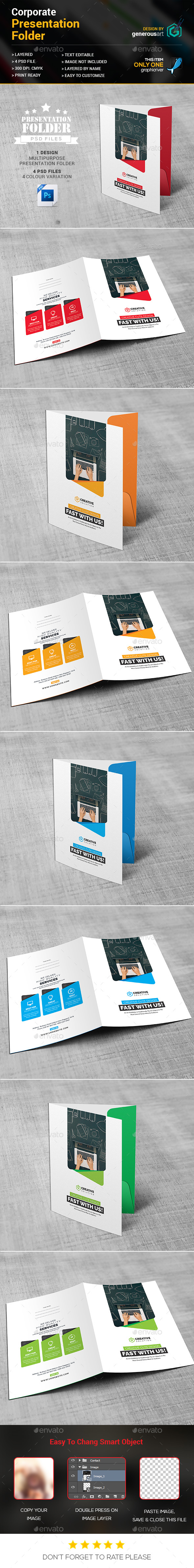 Presentation Folder - Stationery Print Templates