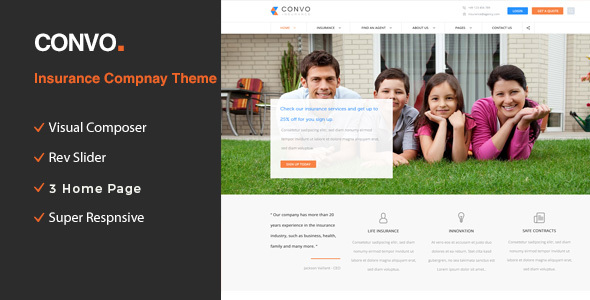 Convo - WP Theme for Business And Insurance - Business Corporate