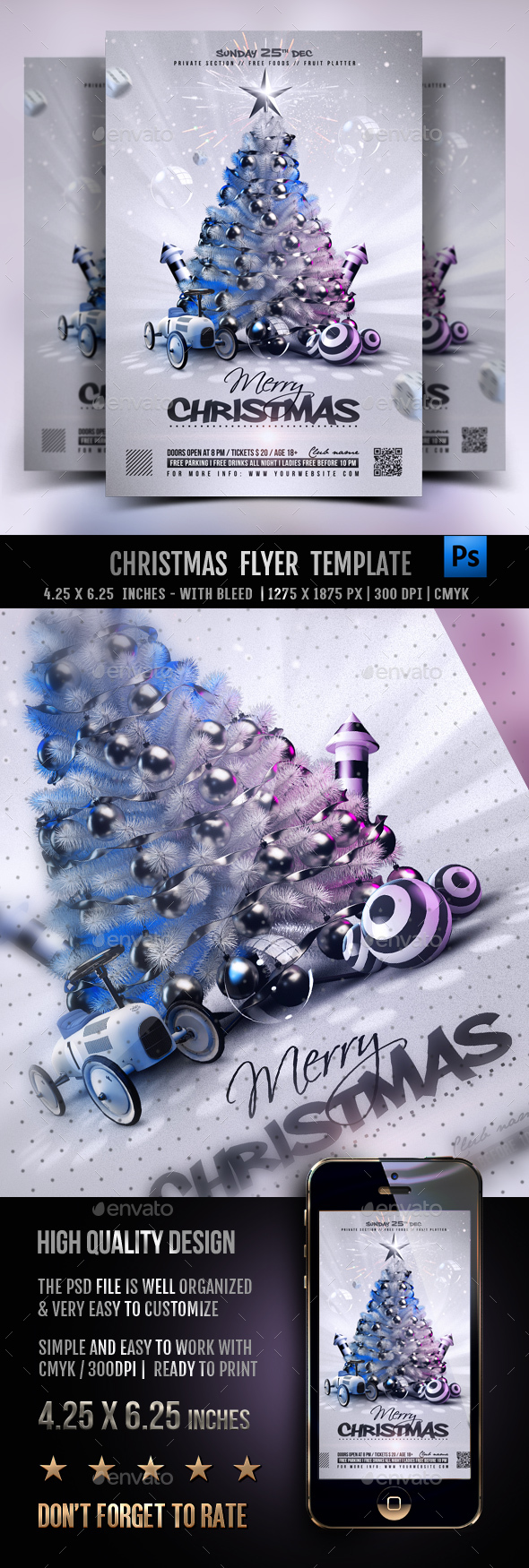 Merry Christmas Flyer Template