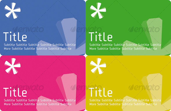 Flyer Asterisk with Text (different colors) - Miscellaneous Vectors