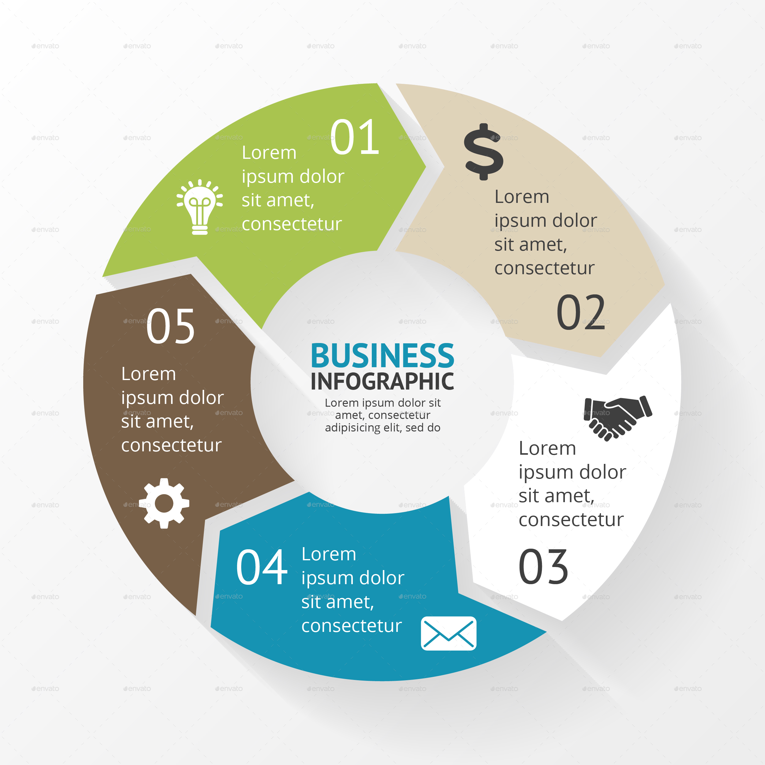 Circle Arrows Diagrams. PSD, EPS, AI., Infographics | GraphicRiver