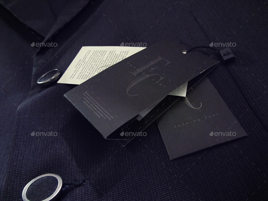 Mock-up: 010 (Coat Tags Labels) by ovaisabdi222 | GraphicRiver