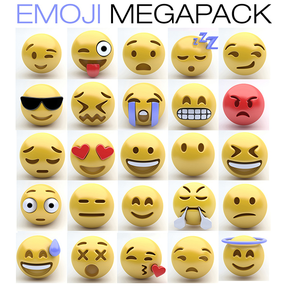 Emoji MEGAPACK - 3Docean 18560000