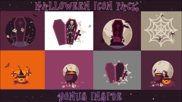 Halloween Icon Pack - VideoHive 18562046