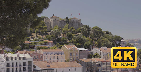 Castle and city of Lisbon, Portugal alt