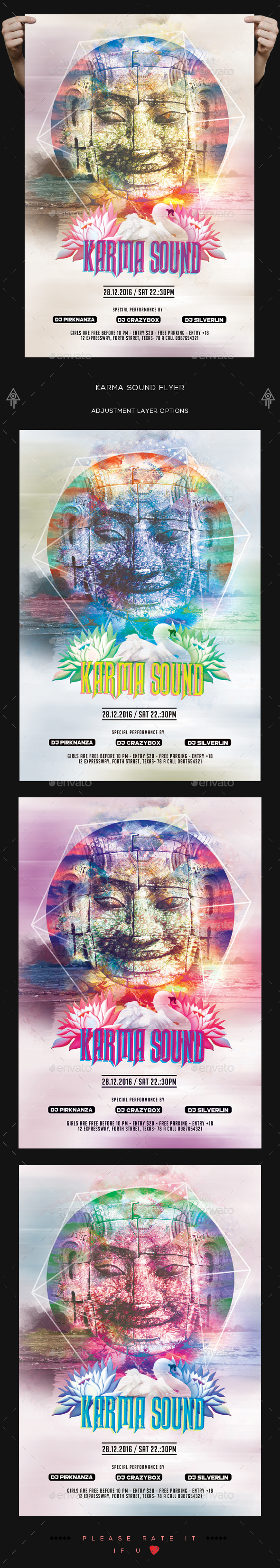 Karma Sound Flyer - Clubs & Parties Events