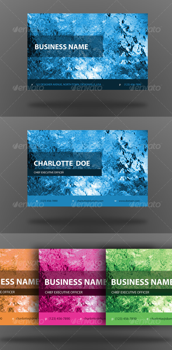 Glacier Business Cards - Creative Business Cards