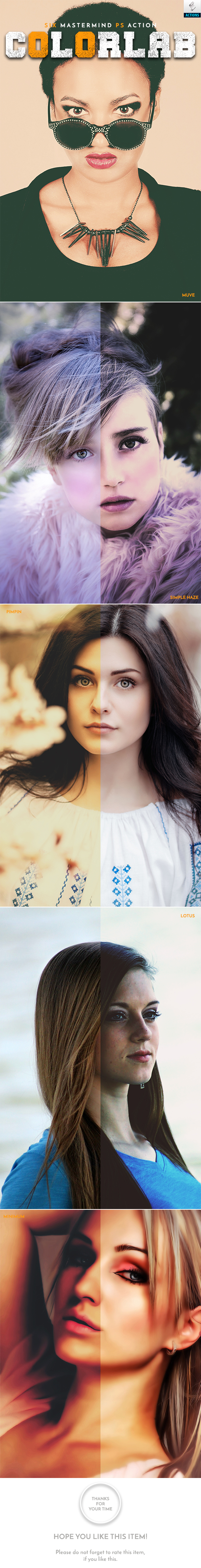 Color Lab PS Action - Actions Photoshop