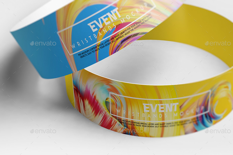 Download Event Wristbands Mockup by Wutip | GraphicRiver