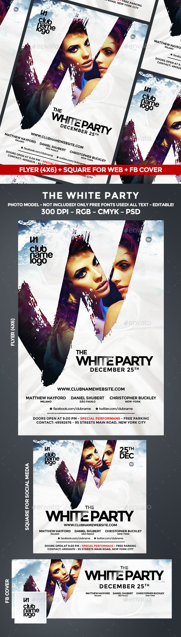 White Party Flyer - Clubs & Parties Events
