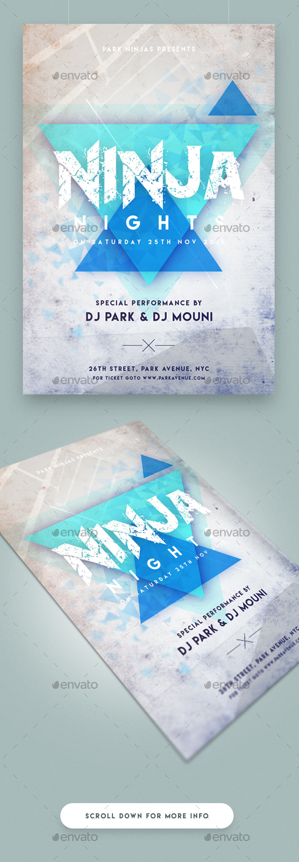 Ninja Flyer - Clubs & Parties Events