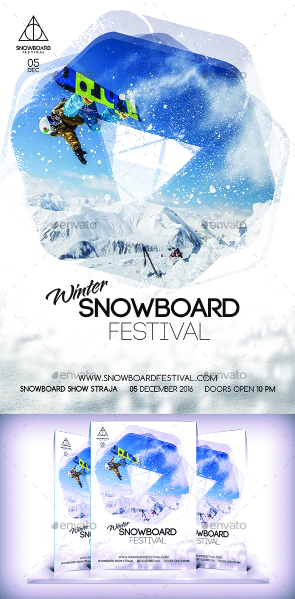 Snowboard Festival Flyer - Sports Events