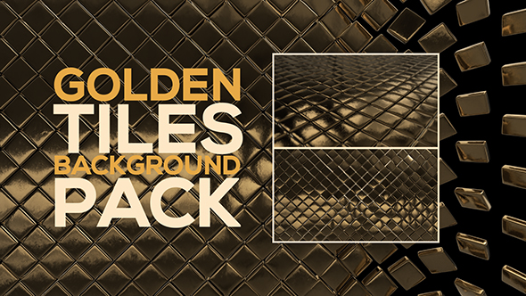 Golden Tiles Background Pack