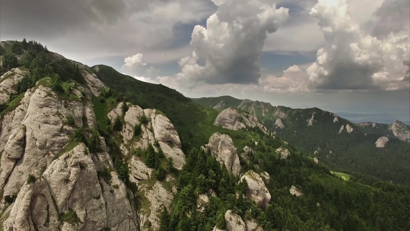Aerial Mountains Landscape