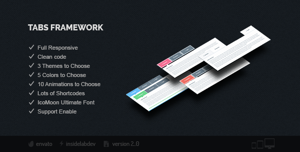 Tabs Framework - CodeCanyon Item for Sale