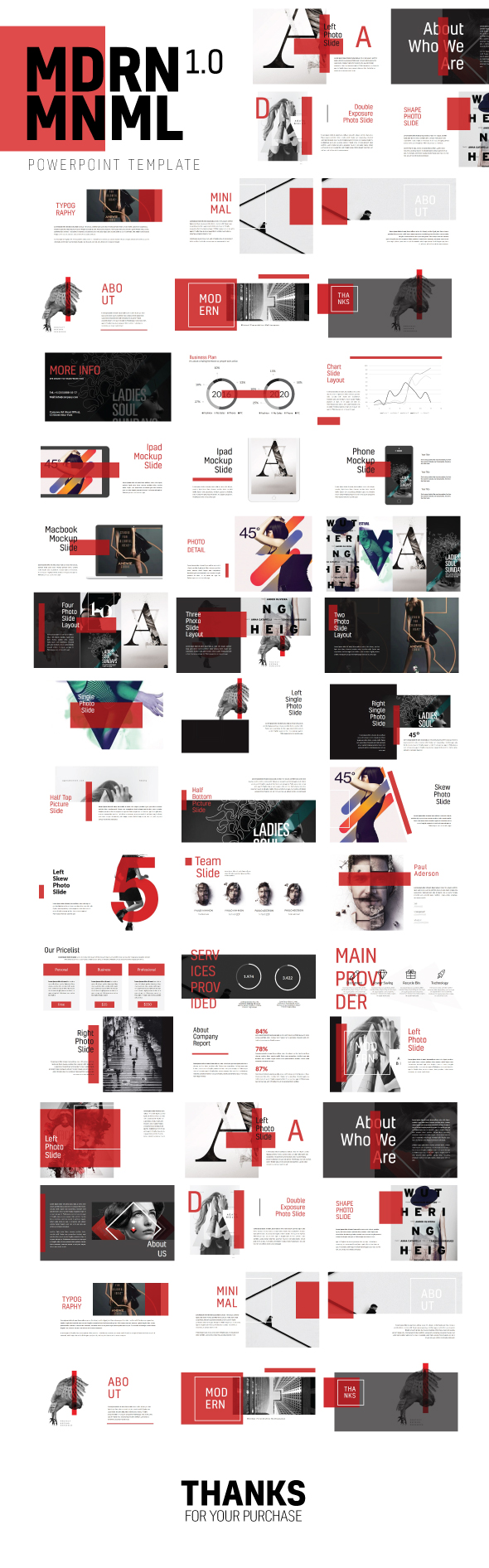 Mdrn Mnml Powerpoint Template Multipurpose - Creative PowerPoint Templates