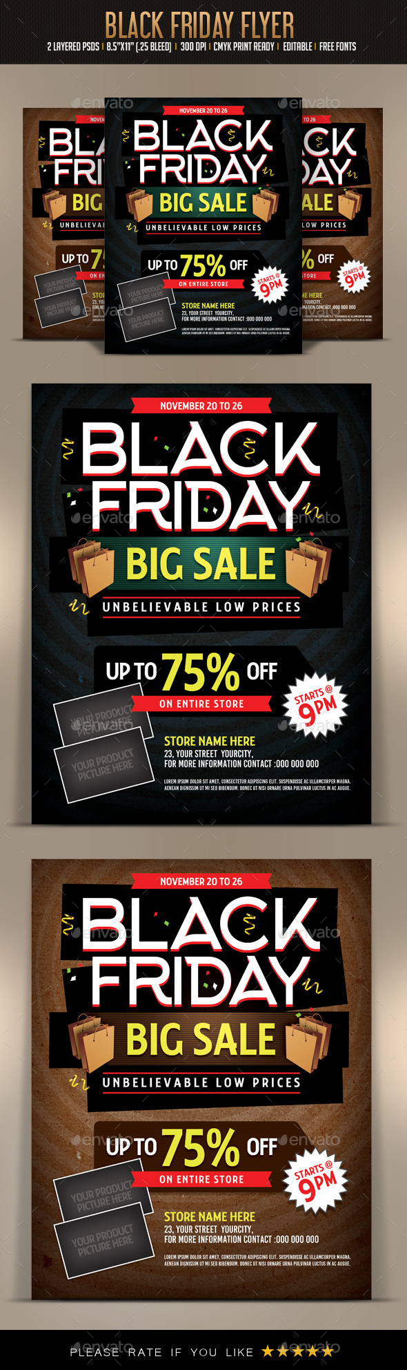 Black Friday Sale Flyer - Flyers Print Templates
