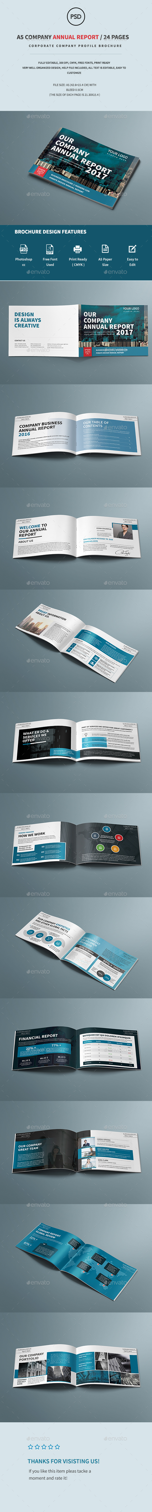 A5 Company Annual Report Brochure - Corporate Brochures