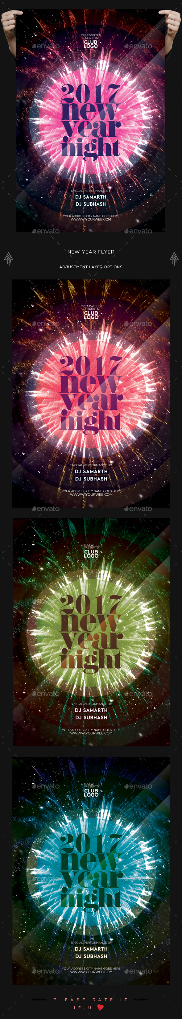 New Year Flyer - Clubs & Parties Events
