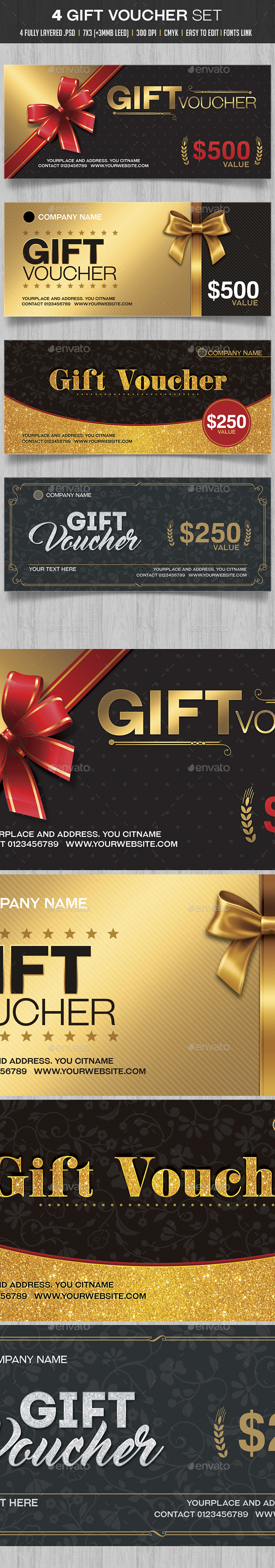 Gift Voucher Set - Loyalty Cards Cards & Invites