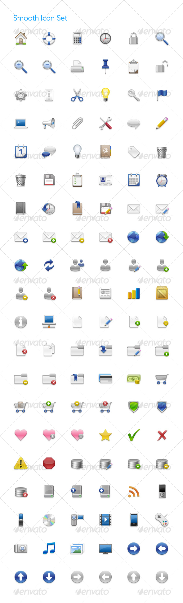 Smooth Icon Set By Amwillis Graphicriver