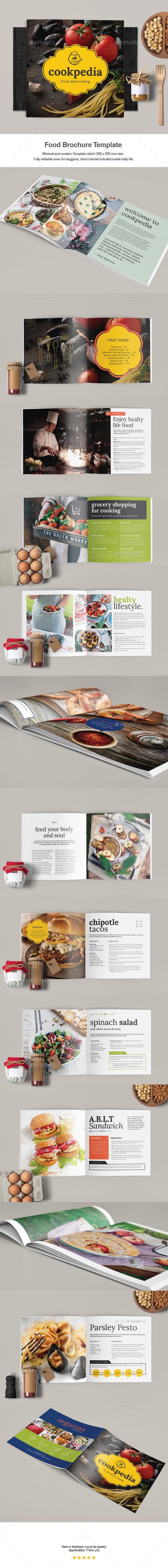 Food Brochure Template - Catalogs Brochures