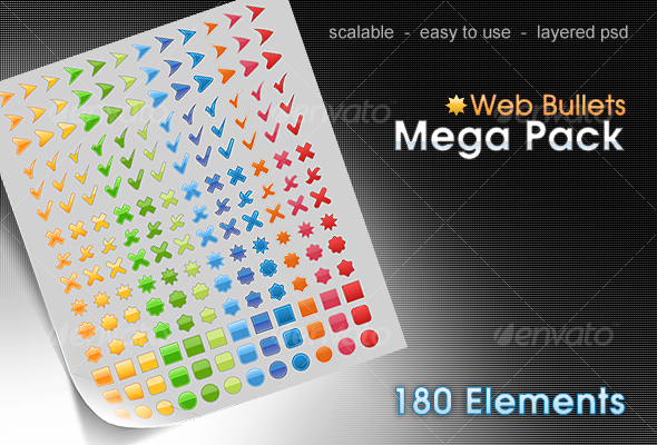 web bullets pack - Miscellaneous Web Elements