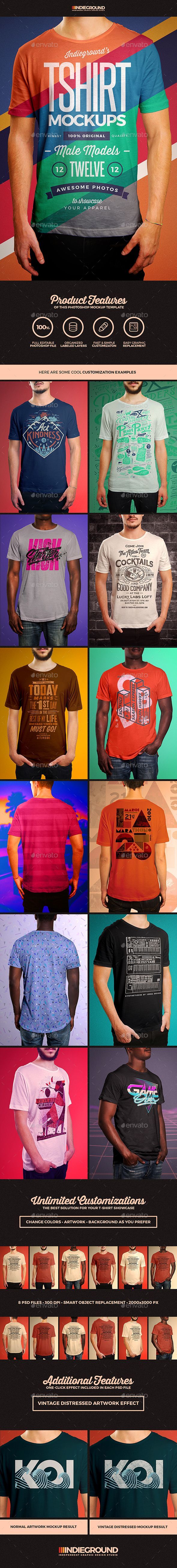 Download Men T Shirt Mockups By Indieground Graphicriver