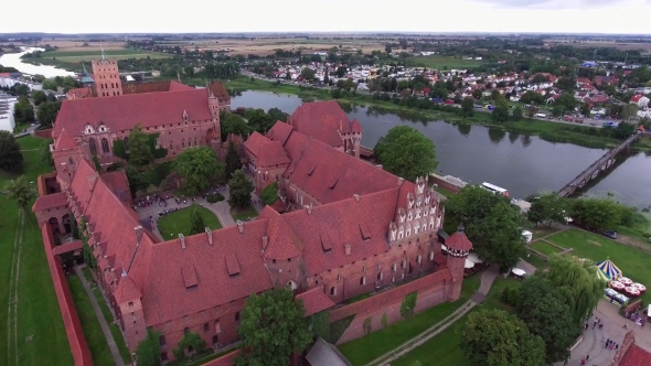 Old Huge Castle On River