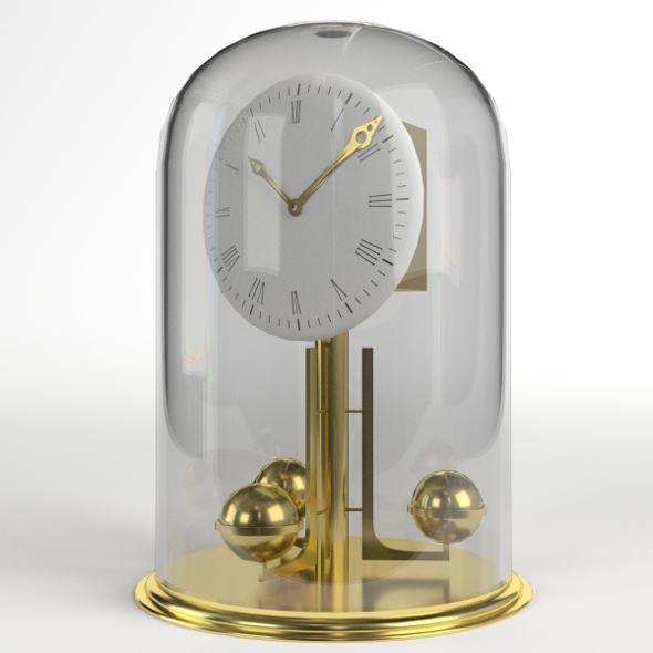Fireside Clock - 3DOcean Item for Sale
