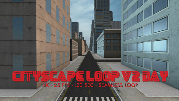 Cityscape Loop 2 Day 4k