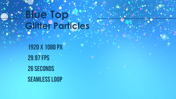 Blue Top Glitter Particles alt