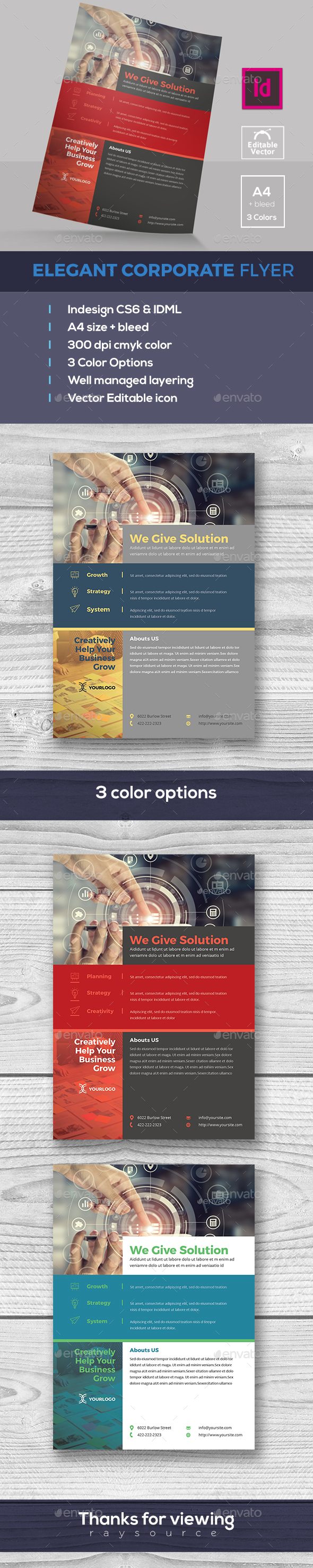 Elegant Indesign Flyer - Corporate Flyers