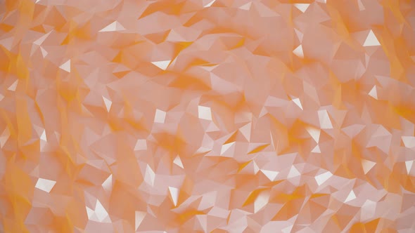 Low Poly Crystal Texture Orange Background