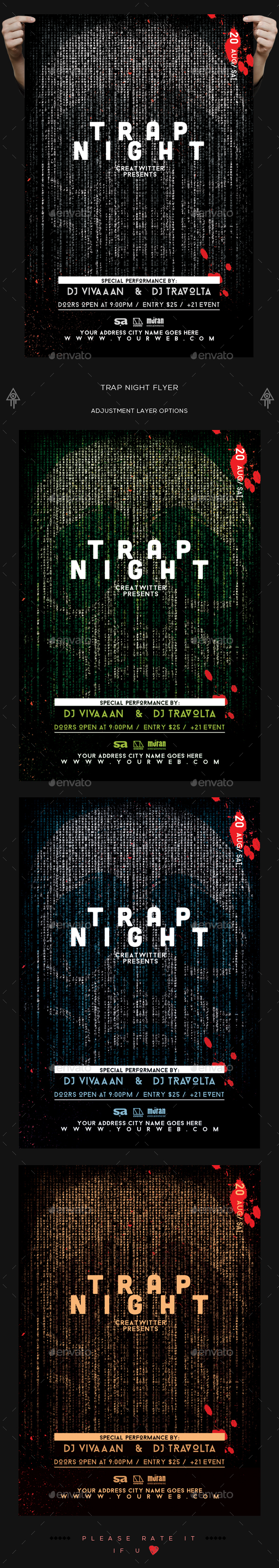 Trap Night Flyer - Clubs & Parties Events