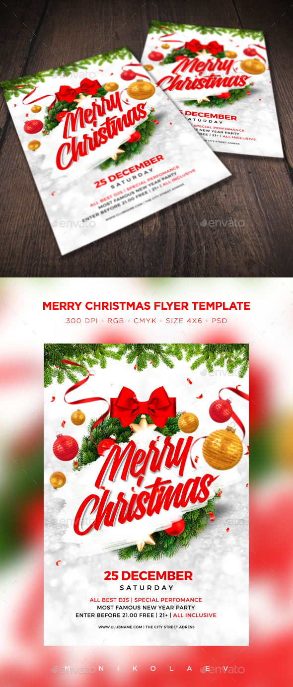 Merry Christmas Flyer V8