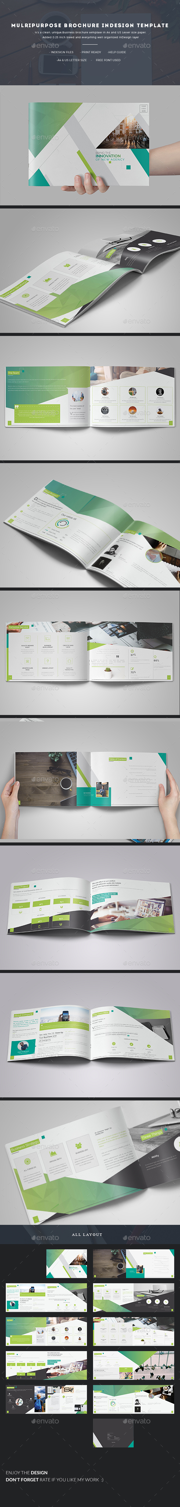 Multipurpose Brochure InDesign Template - Corporate Brochures