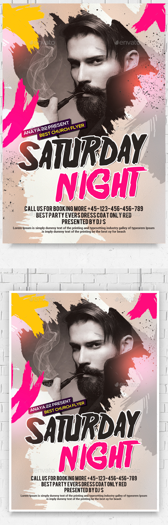 Dance Music DJ Flyer - Clubs & Parties Events