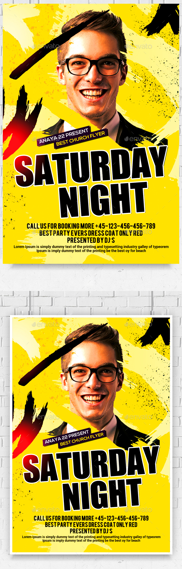 Guest Dj Night Flyer - Clubs & Parties Events