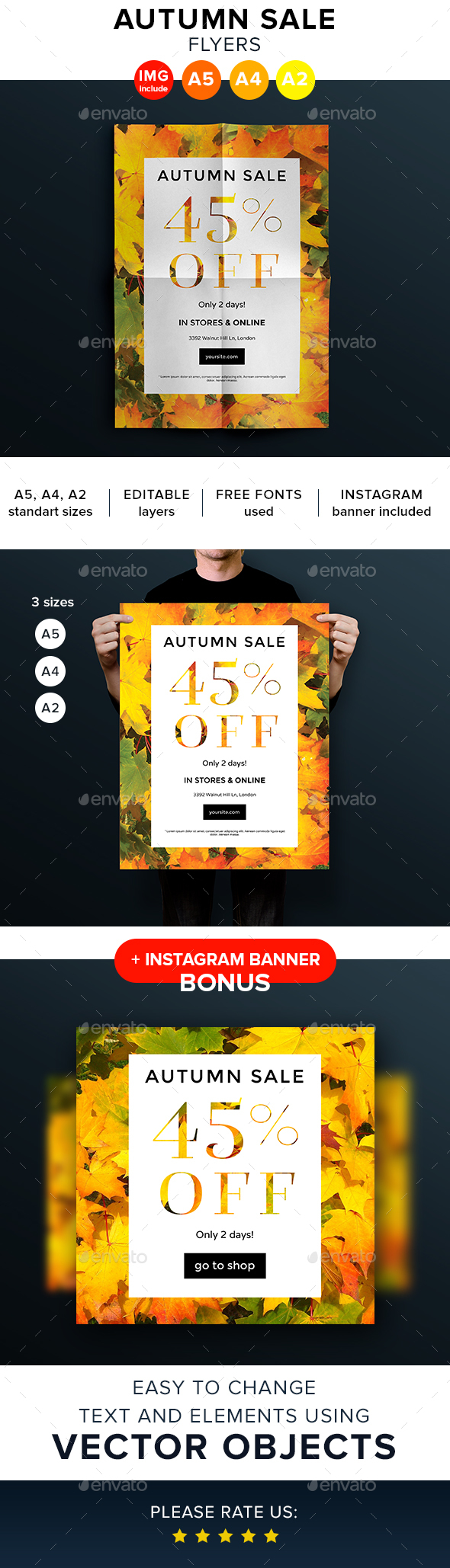 Autumn Sale Flyers and Posters - Flyers Print Templates