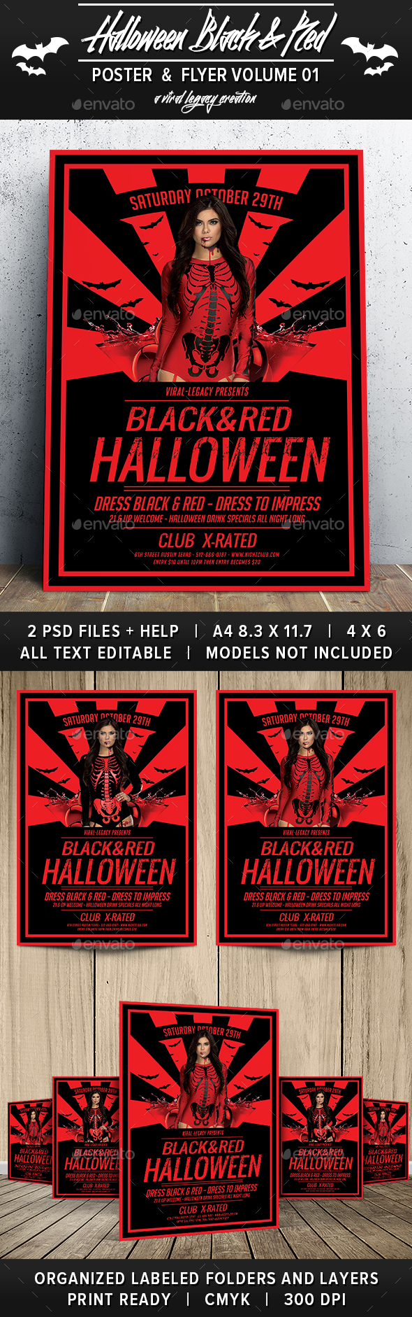 Black & Red Halloween V01 Black & Red Halloween V01