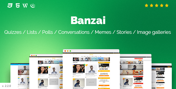Banzai - Viral & Buzz WordPress Theme - Blog / Magazine WordPress