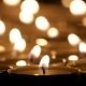 Tea Candles Burning At Night - VideoHive Item for Sale