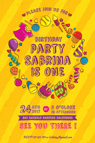 Birthday Invitation by monggokerso | GraphicRiver