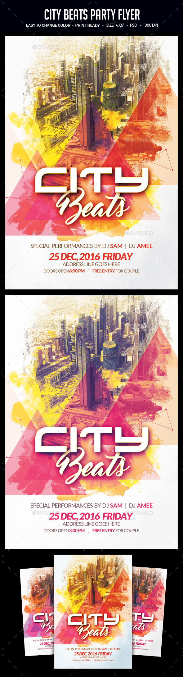 City Beats Party Flyer - Clubs & Parties Events