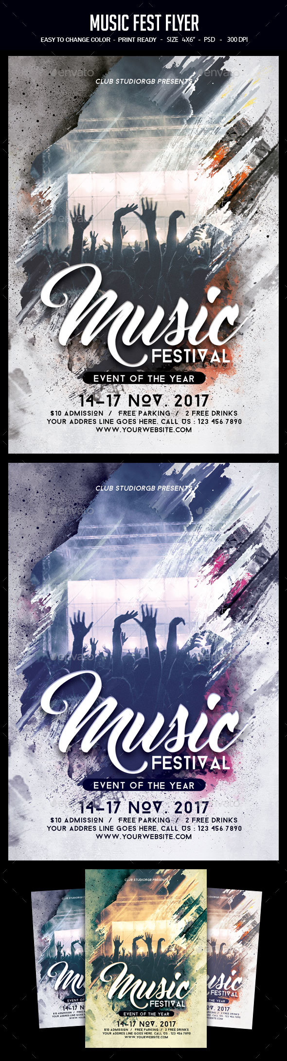 Music Fest Flyer - Clubs & Parties Events