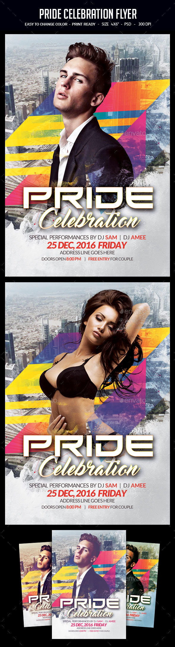 Pride Celebration Flyer - Clubs & Parties Events